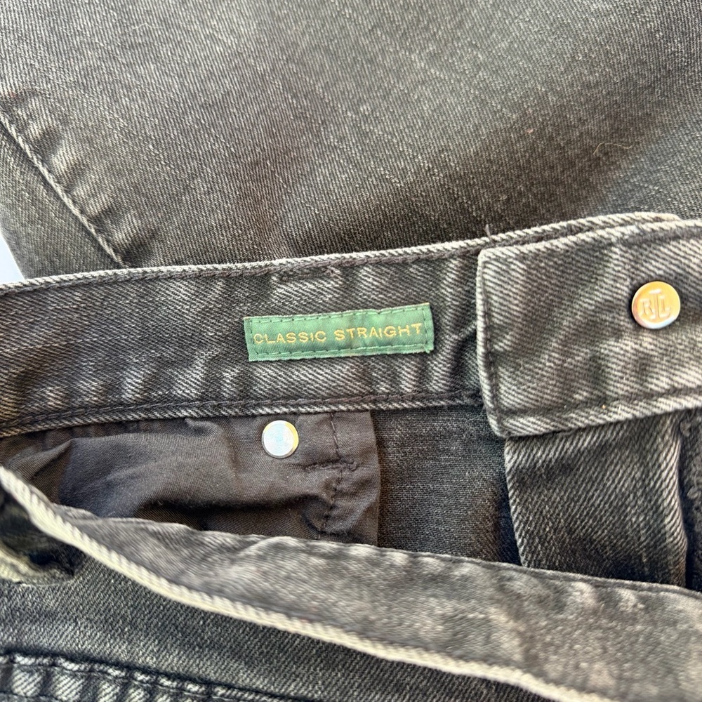 Woman’s Black Denim Ralph Lauren Jeans Co Size 14 - Picture 4 of 10